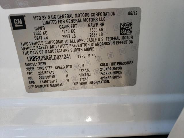 LRBFX2SA6LD031241 Buick Envision Essence