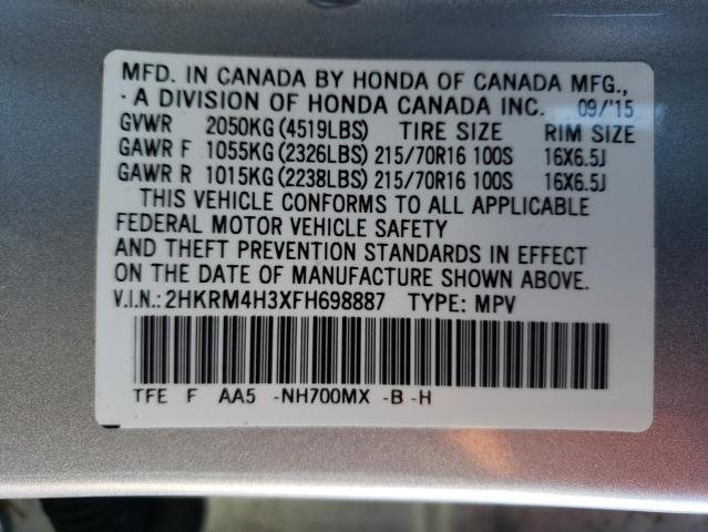 2HKRM4H3XFH698887 Honda CR-V LX
