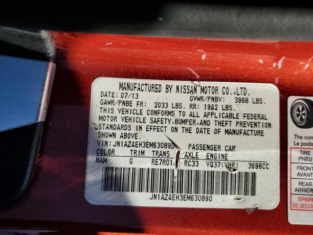 JN1AZ4EH3EM630890 Nissan 370Z BASE