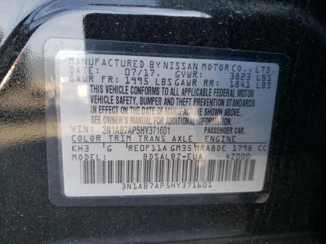 3N1AB7AP5HY371601 | 2017 NISSAN SENTRA S