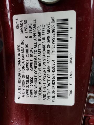 2HGFB2F57FH503954 Honda Civic Lx