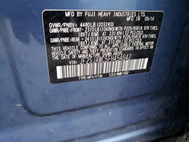 JF2SJAWC5FH454642 Subaru Forester 2.5i Touring