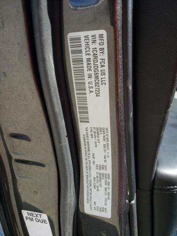 1C4RDJDG6MC627234 Dodge DURANGO GT