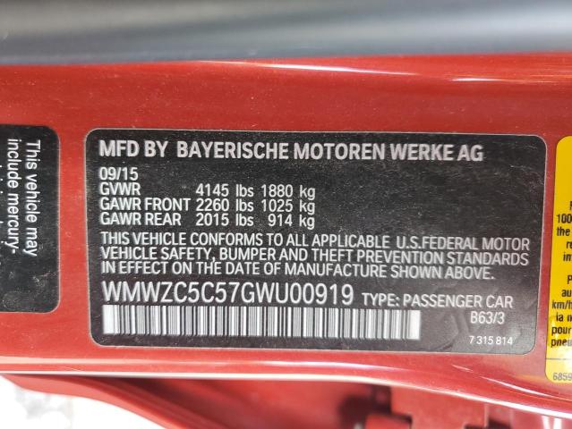 WMWZC5C57GWU00919 Mini Cooper S Countryman