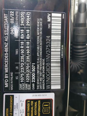W1N0G8DB1NV375324 Mercedes-Benz GLC 300