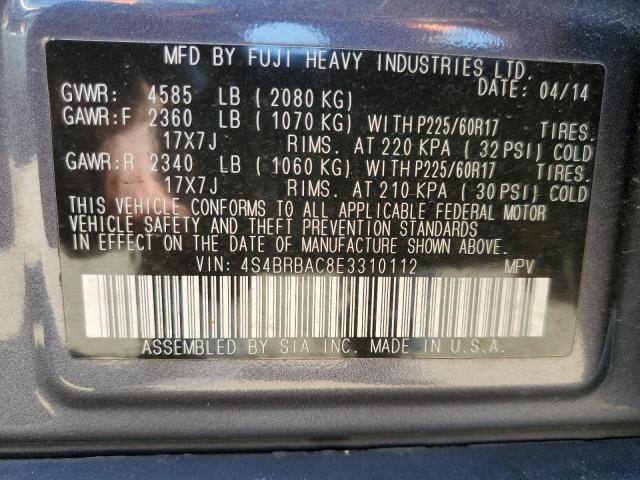 4S4BRBAC8E3310112 Subaru Outback 2.5i