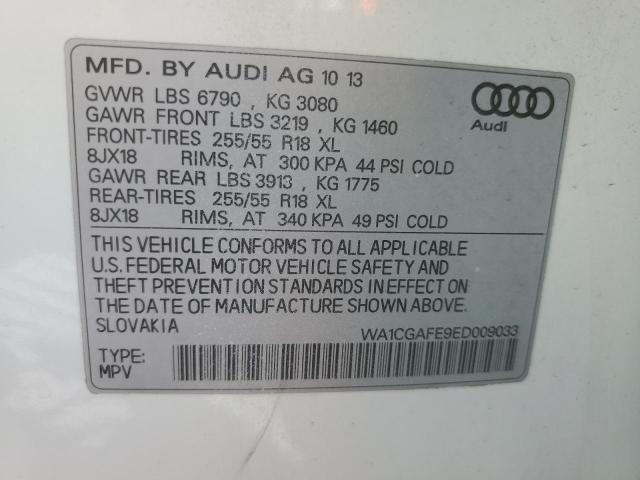 WA1CGAFE9ED009033 | 2014 Audi q7 premium