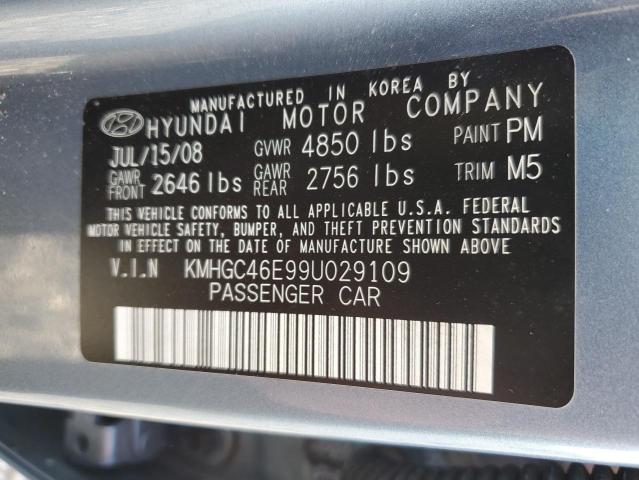 2009 Hyundai Genesis 3.8L VIN: KMHGC46E99U029109 Lot: 79904733