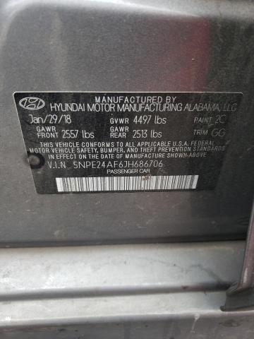 5NPE24AF6JH686706 | 2018 HYUNDAI SONATA SE