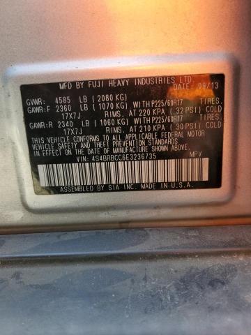 4S4BRBCC6E3236735 Subaru Outback 2.5i Premium