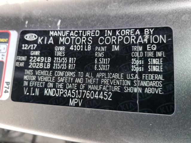 KNDJP3A51J7604452 KIA SOUL +