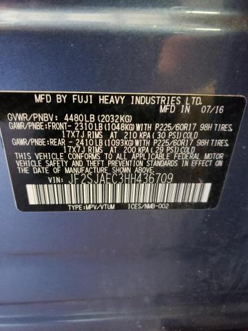 JF2SJAEC3HH436709 Subaru Forester 2.5i Premium