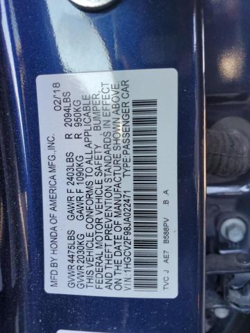 1HGCV2F98JA022471 Honda Accord Touring