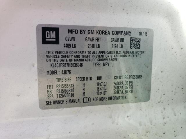 KL4CJFSB7HB036046 Buick Encore Preferred Ii