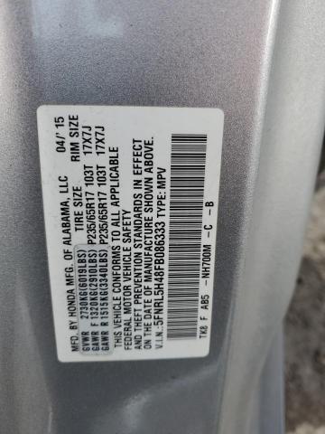 5FNRL5H48FB086333 | 2015 HONDA ODYSSEY EX