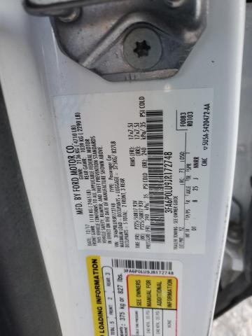 3FA6P0LU9JR172748 2018 FORD FUSION, photo no. 12