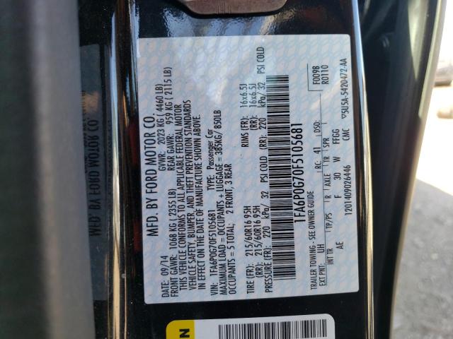 1FA6P0G70F5105681 Ford FUSION S