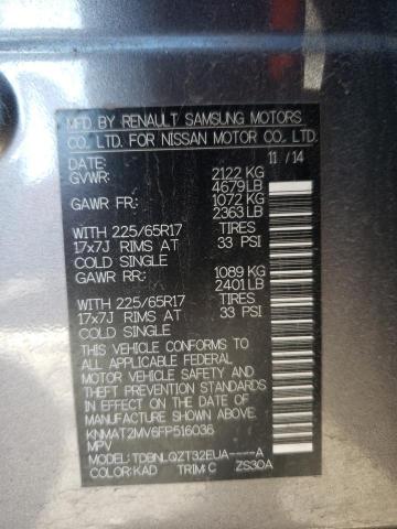 2015 NISSAN ROGUE S - KNMAT2MV6FP516036