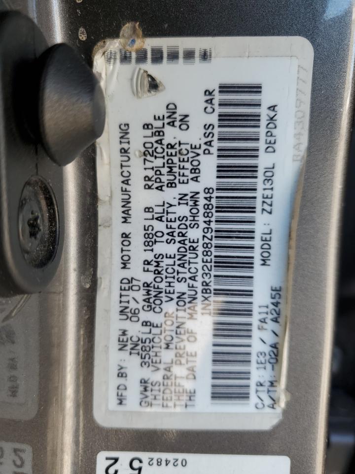 1NXBR32E88Z948848 2008 Toyota Corolla Ce