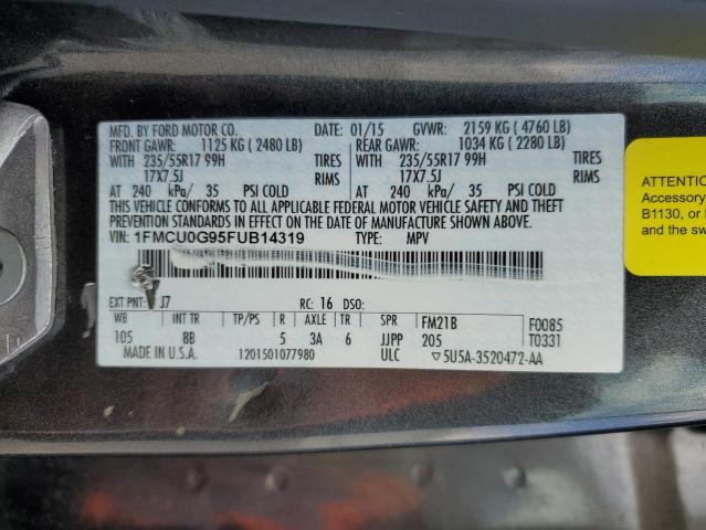 1FMCU0G95FUB14319 Ford ESCAPE SE