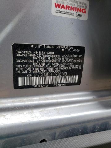 JF2GTAMC0L8236140 Subaru Crosstrek Limited