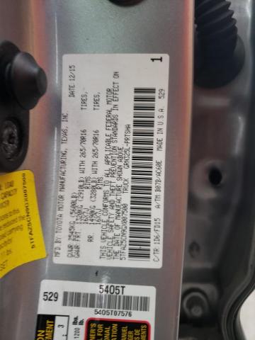 2016 TOYOTA TACOMA - 5TFAZ5CN9GX007500