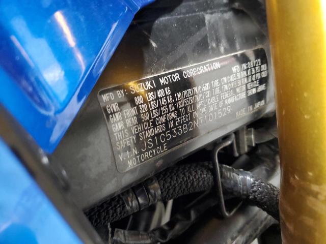 2022 SUZUKI GSX-S750 M - JS1C533B2N7101529