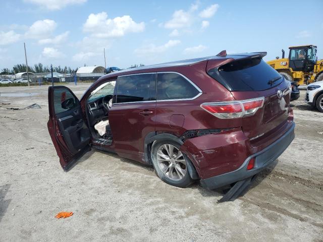 VIN 5TDJKRFH2ES069325 2014 Toyota Highlander, Xle no.2