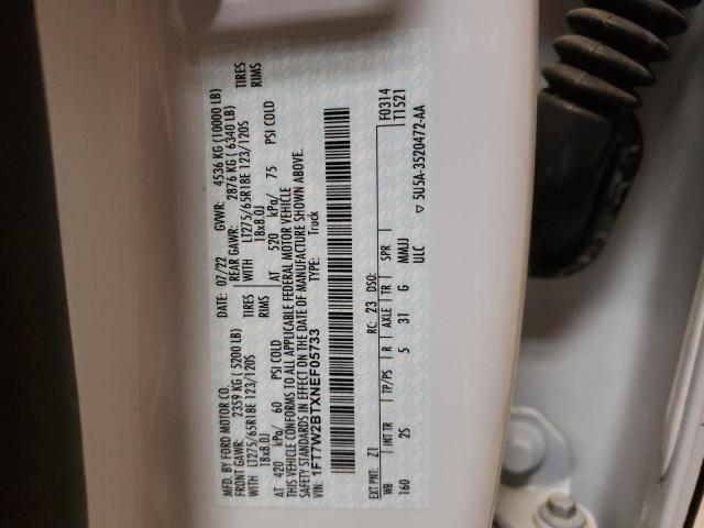 1FT7W2BTXNEF05733 Ford F250 Super Duty