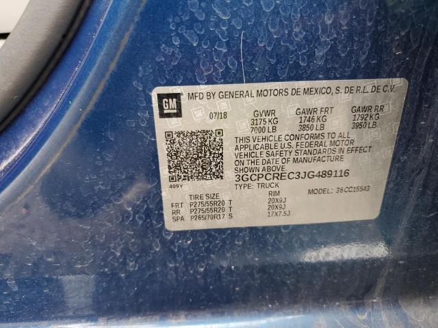 2018 CHEVROLET SILVERADO - 3GCPCREC3JG489116