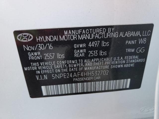 5NPE24AF4HH532702 | 2017 HYUNDAI SONATA SE