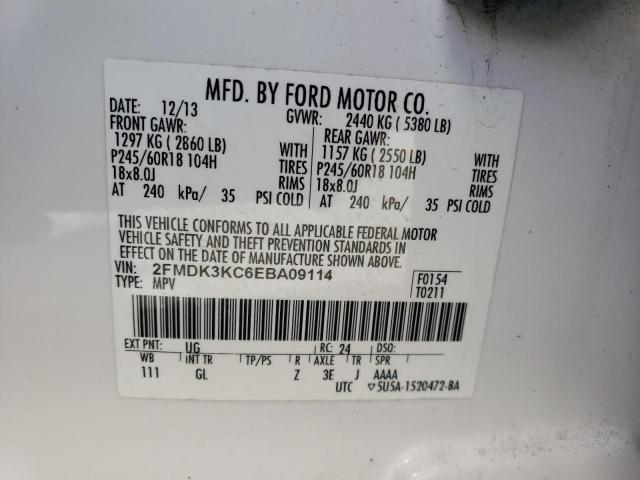2FMDK3KC6EBA09114 Ford Edge Limited