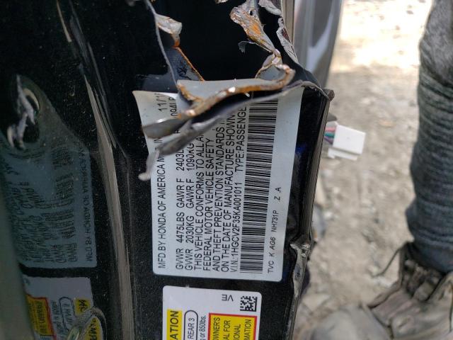 2019 HONDA ACCORD SPO - 1HGCV2F35KA001011