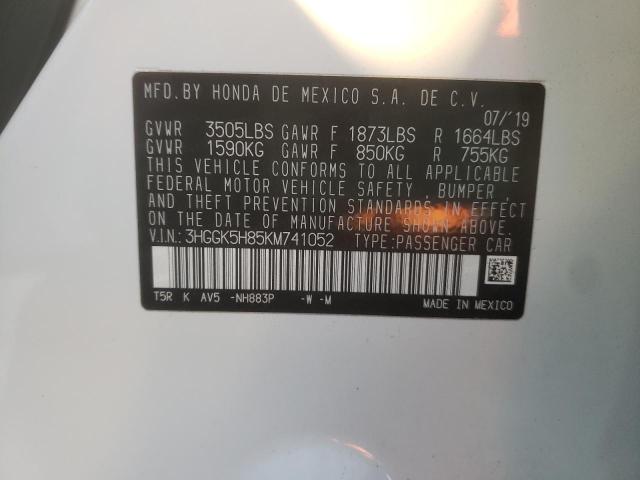 3HGGK5H85KM741052 Honda FIT EX
