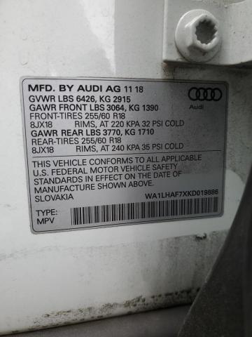 WA1LHAF7XKD019886 2019 AUDI Q7, photo no. 13