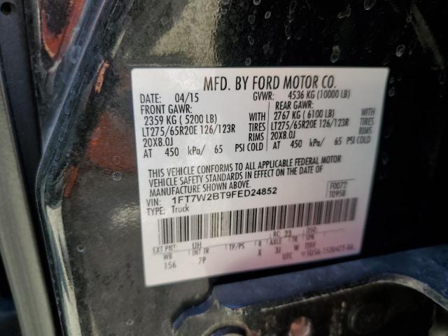 1FT7W2BT9FED24852 | 2015 FORD F250 SUPER