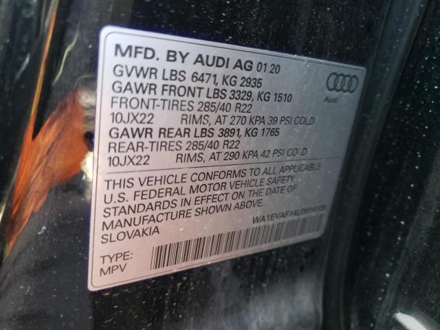 WA1EVAF14LD016139 Audi Q8 PREMIUM PLUS 13