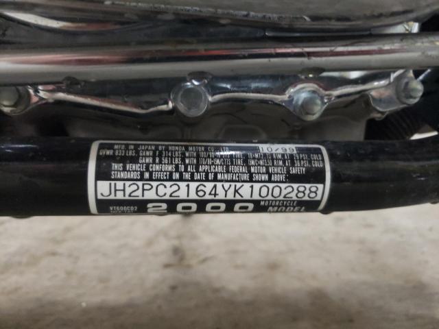 2000 HONDA VT600 CD2 JH2PC2164YK100288