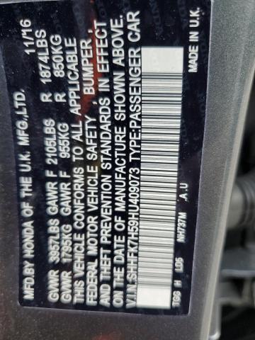 SHHFK7H59HU409073 Honda CIVIC EX