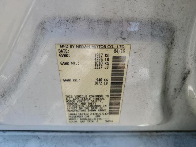 1N4AL3AP1GC206550 Nissan ALTIMA 2.5