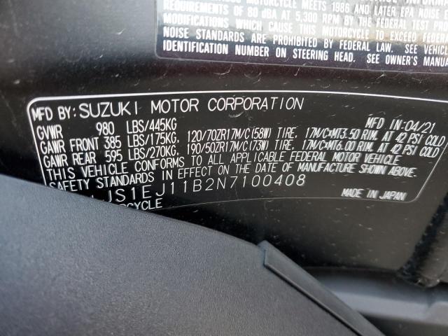 2022 SUZUKI GSX1300 RR - JS1EJ11B2N7100408