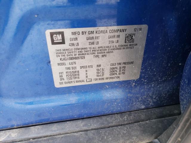 KL4CJ1SB0HB097029 Buick Encore Sport Touring