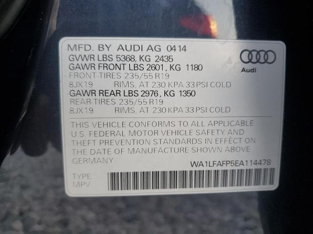 VIN WA1LFAFP5EA114478 2014 Audi Q5, Premium Plus no.13