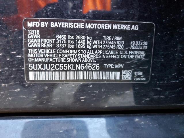 5UXJU2C55KLN64626 2019 BMW X5, photo no. 12