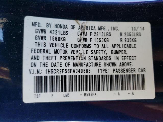 1HGCR2F56FA040685 Honda Accord Sport