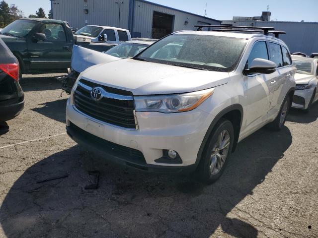 VIN 5TDJKRFHXES037187 2014 Toyota Highlander, Xle no.1