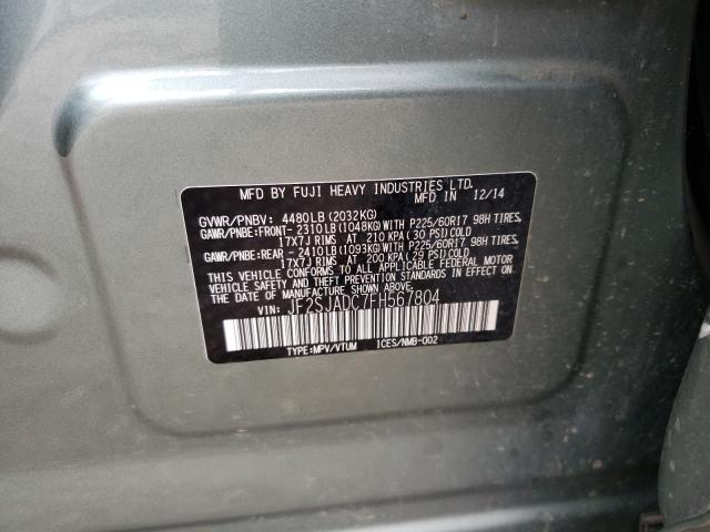 2015 SUBARU FORESTER 2 - JF2SJADC7FH567804
