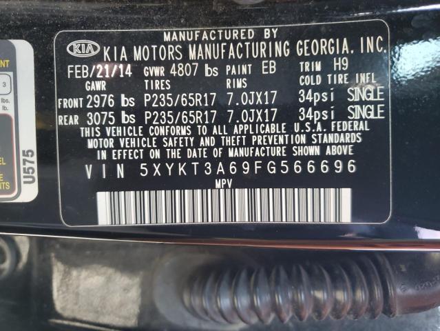 5XYKT3A69FG566696 KIA SORENTO LX