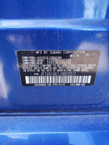 JF1VA1A61J9802071 Subaru WRX