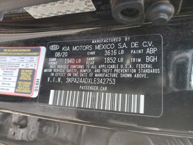 3KPA24ADXLE342753 | 2020 KIA RIO LX